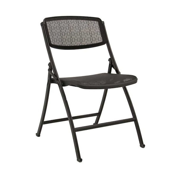 Mitylite Black Mesh Folding Chair (1FMBKSBLK00) Zoro